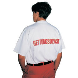 Shirts mit Aufschrift „RETTUNGSDIENST“