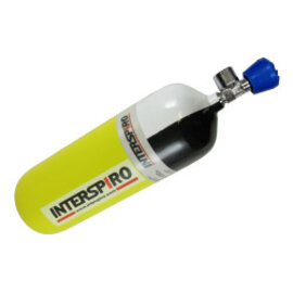 Druckluftflasche INTERSPIRO 6,8 l/300 bar, CFK, Abströmsicherung