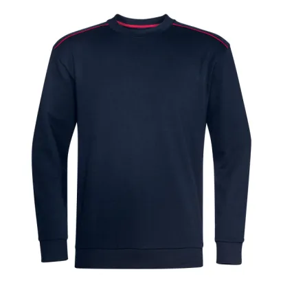 Sweatshirt, schwarzblau/rot