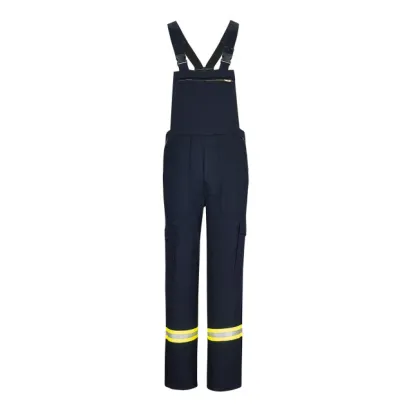 Latzhose, 100% Baumwolle FR, mit Reflex