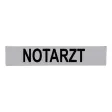 Klettschild Rettungsdienst 420x80 mm, silber reflektierend