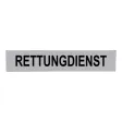 Klettschild Rettungsdienst 420x80 mm, silber reflektierend