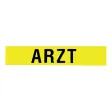 Klettschild Rettungsdienst 420x80 mm, neongelb reflektierend