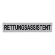 Klettschild Rettungsdienst 420x80 mm, silber reflektierend
