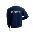 Sweatshirt, Rückenaufschrift FEUERWEHR in weiß