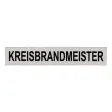 Klettschild Feuerwehr 420x80 mm, silber reflektierend
