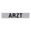 Klettschild Rettungsdienst 420x80 mm, silber reflektierend