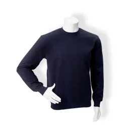 Sweatshirt dunkelblau, Aufdruck neongelb