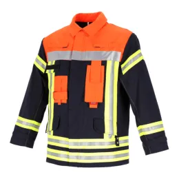 Einsatzjacke THL, schwarzblau/leuchtorange