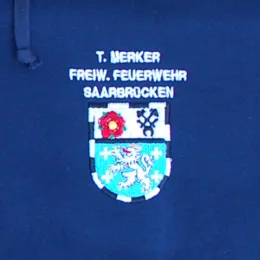 Wappenstickerei zusätzlich