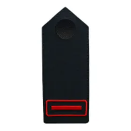 Schulterklappen, auf schwarzem Köper, Knopf schwarz