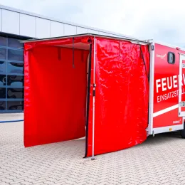 Heckklappe mit Sichtschutzplane