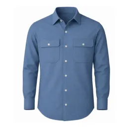 Jugendfeuerwehrhemd blau, 1/1 Arm