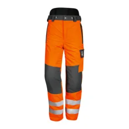 Schnittschutz-Bundhose Forest Jack, leuchtorange