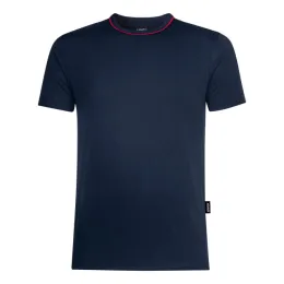 Herren T-Shirt, navy/rot