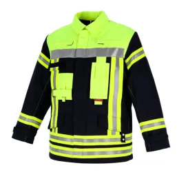 Einsatzjacke THL, schwarzblau/leuchtgelb