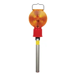 Leitkegel-Blitz-Stableuchten LED, Akkubetrieb