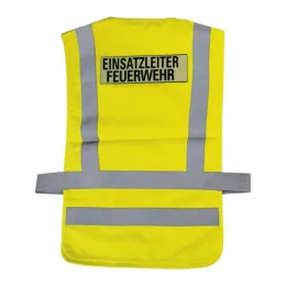 Funktionsüberwurf neongelb, EINSATZLEITER FEUERWEHR