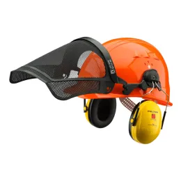 Waldarbeiter-Helm mit Alterungsanzeige