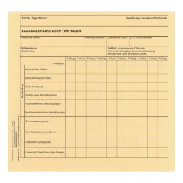 Geräteprüfnachweis-Einzelkarte Gurte, Leinen und Seile