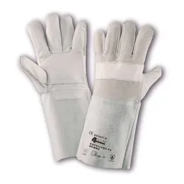 Schutzhandschuh, Handrücken Chromspaltleder