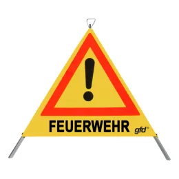 Faltsignal gfd®, gelb retroreflektierend, 900 mm