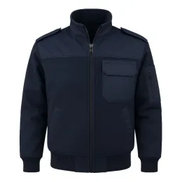 Fleecejacke DER KLASSIKER, navyblau, ohne Membrane, mit Schulterklappen